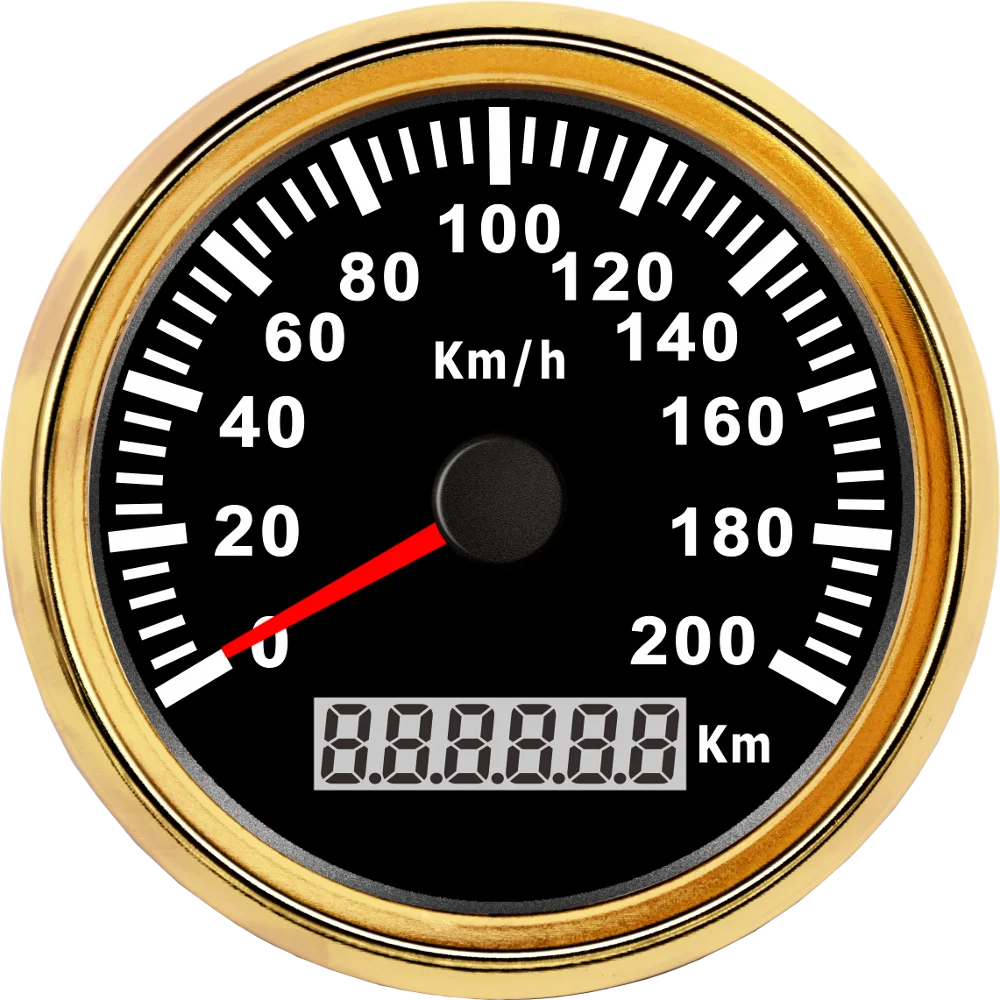 В ковбойском стиле; сезон весна SJ серии DN85mm gps Спидометр 200 км/ч для автомобилей Грузовик лодочный мотор авто с красным Подсветка 12V 24V с gps антенна
