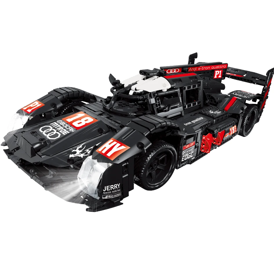 1908 шт. RC Technic серия супер гоночный автомобиль спортивные чемпионы GT R18 суперкар модель строительные блоки игрушки для детей рождественские подарки - Цвет: no motor
