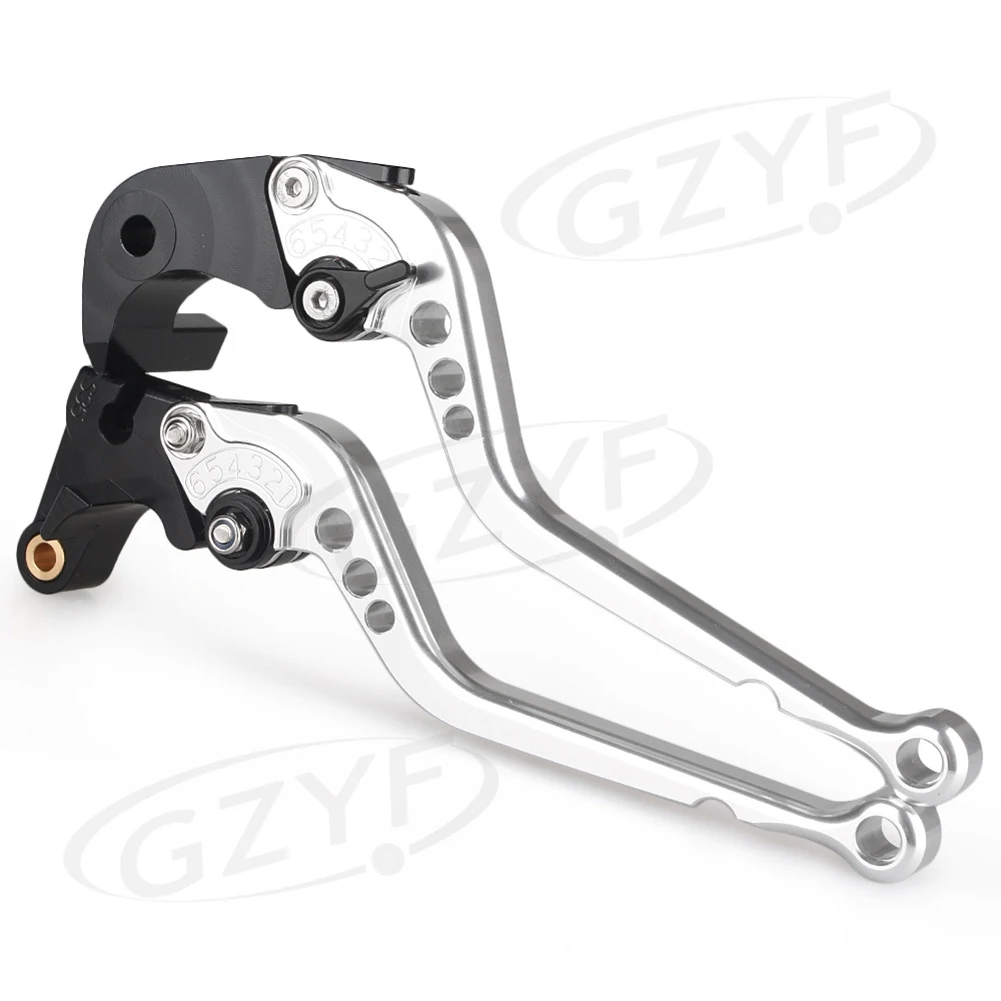 1 Pair Adjustable Motorcycle CNC Hand Brake Clutch Lever Handle