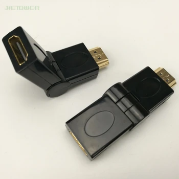 

100pcs HDMI MaleTo HDMI Female Cable Adapter Converter Extender 180 Degrees For HDTV Computer Camera Projector HDMI Adapter