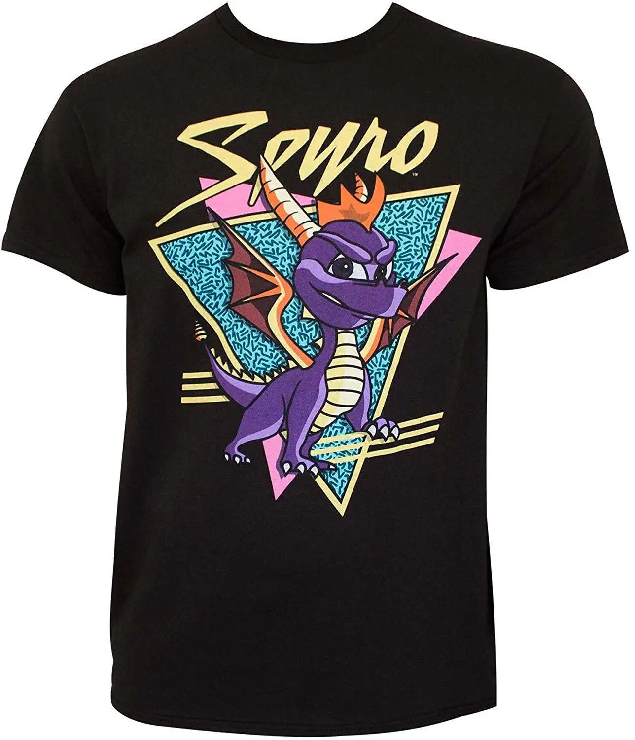 

Spyro - Dragon Retro Logo - Official Mens T Shirt Tops wholesale Tee custom Environmental printed Tshirt cheap wholesale