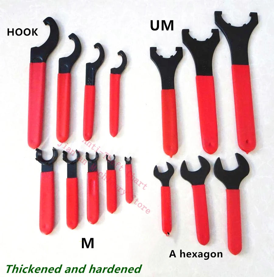 ER nut wrench ER16 ER20 ER25 ER32 ER40 wrench A M UM type CNC tool handle APU hook clamping special spanner keys for nut