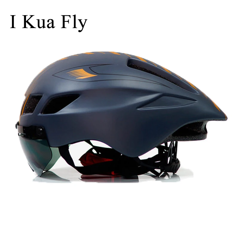 Мужской велосипедный шлем дорожный MTB горный Триатлон с линзами oggles equipe capacete da