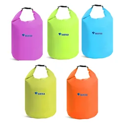 Outdoor 5 Color 10L 20L Outdoor Swimming Waterproof Bag Camping Rafting Storage Dry Bag with Adjustable Strap Hook