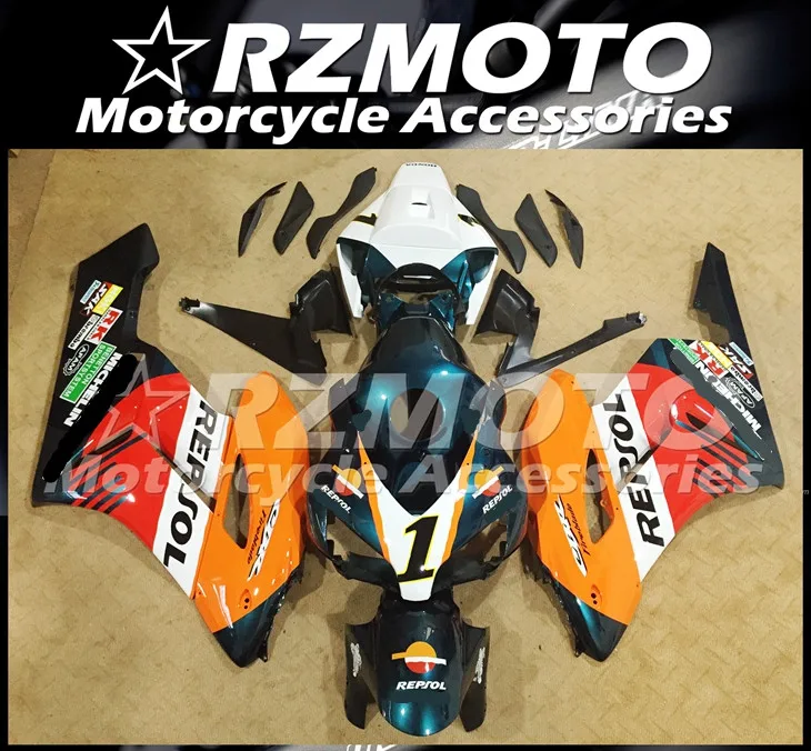 ABS мотоцикл обтекатель комплект для HONDA CBR1000RR 2004-2005 год кузов литья под давлением Магазин № 1345
