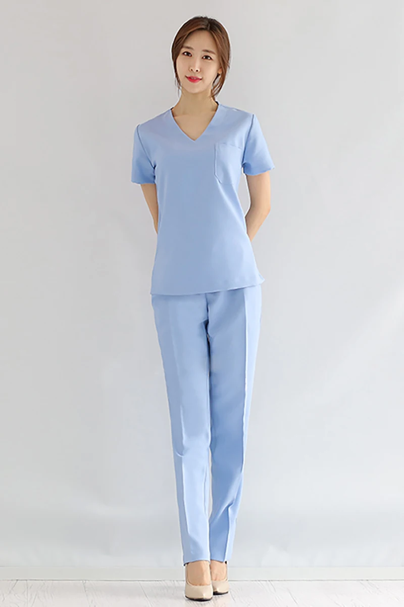 Korean plastic surgery hospital nurses wear medical cosmetology overalls tattoo overalls oral dental overalls