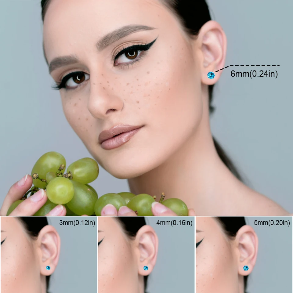 21 Paires Lot Boucles D'Oreilles Femme À Clous De Minuscule Pour Femmes