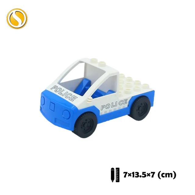 Trailer Car model Airplane Big Building Blocks Vehicle Accessory Compatible Classic Assemble Bricks Children DIY Toys Girl Gift CHE023-bai