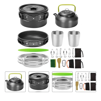 

1 Set 18 Pcs Cooking Set Aluminum alloy Cookware for Barbecue