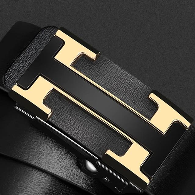 Fashion M Letter Buckle Belt Men's Designer Casual Luxury Brand 3.8 Cm Wide  Leather Men's Belt Casual Ceinture Homme - AliExpress