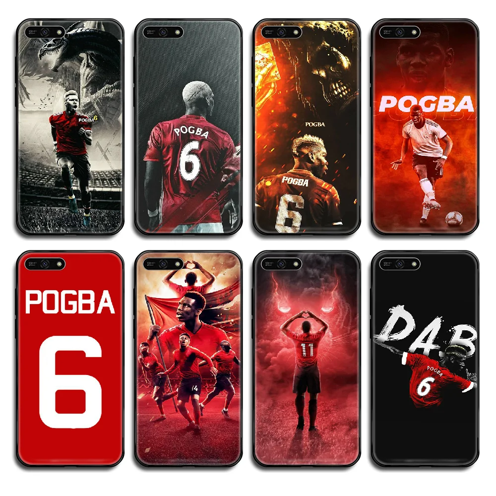 Paul Pogba football Phone case cover hull For Huawei Honor Mate 5 6 7 8 9 10 20 30 A C X Lite Pro black trend hoesjes | Мобильные