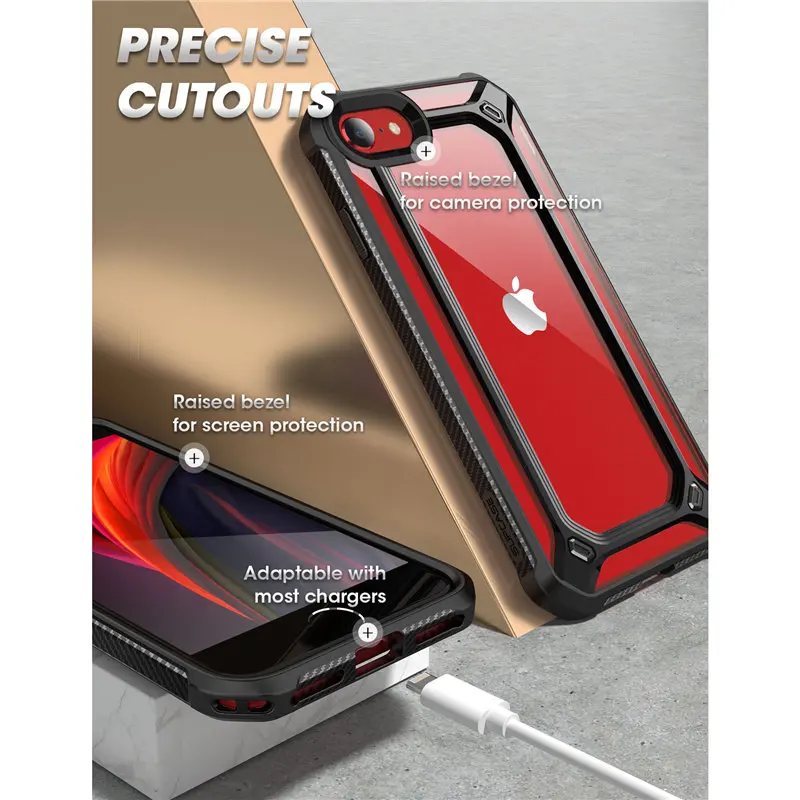 SUPCASE для iPhone SE 2020 чехол 7/8 серии EXO гибридный защитный прозрачный бампер из
