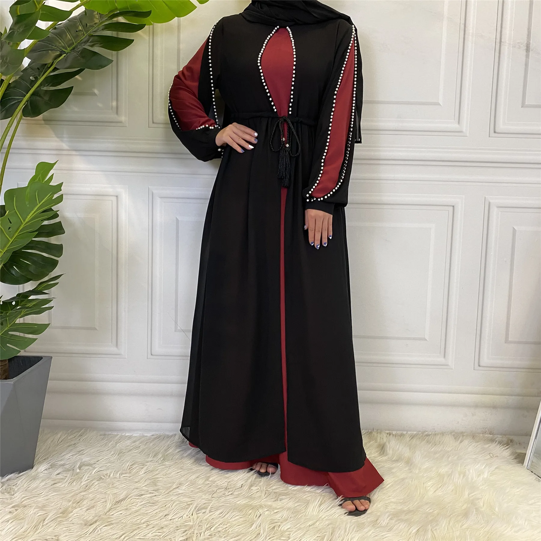 Plain Abaya Dress Muslim Women Modest Gown Islamic Clothing Dubai Saudi  Turkish Hijab Robe Casual Outfits Ramadan Eid | Fruugo BH