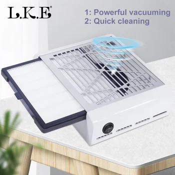 

LKE Nail Dust Collector 60W Manicure Suction Nail Dust Collector Suction Machine Vacuum Cleaner for Nail Gel Polish
