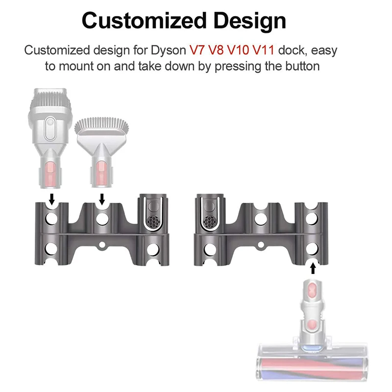 Стойка для хранения кронштейн Dyson V7 V8 V10 V11 вакуумный очиститель настенные щетки
