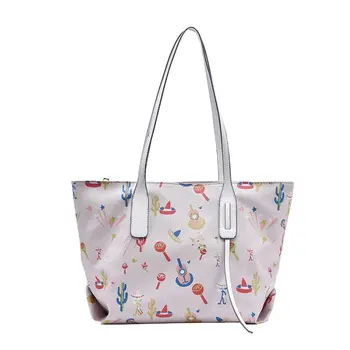 

Autumn Women's bags Joker bag new popular versatile one-shoulder bag texture fashion trend print tote bag