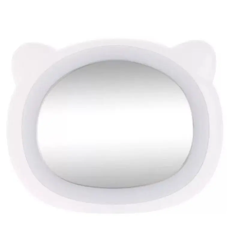 Портативный usb-мини светодиодный макияж зеркало косметический милый медведь ручной заряжаемый Темный свет путешествия