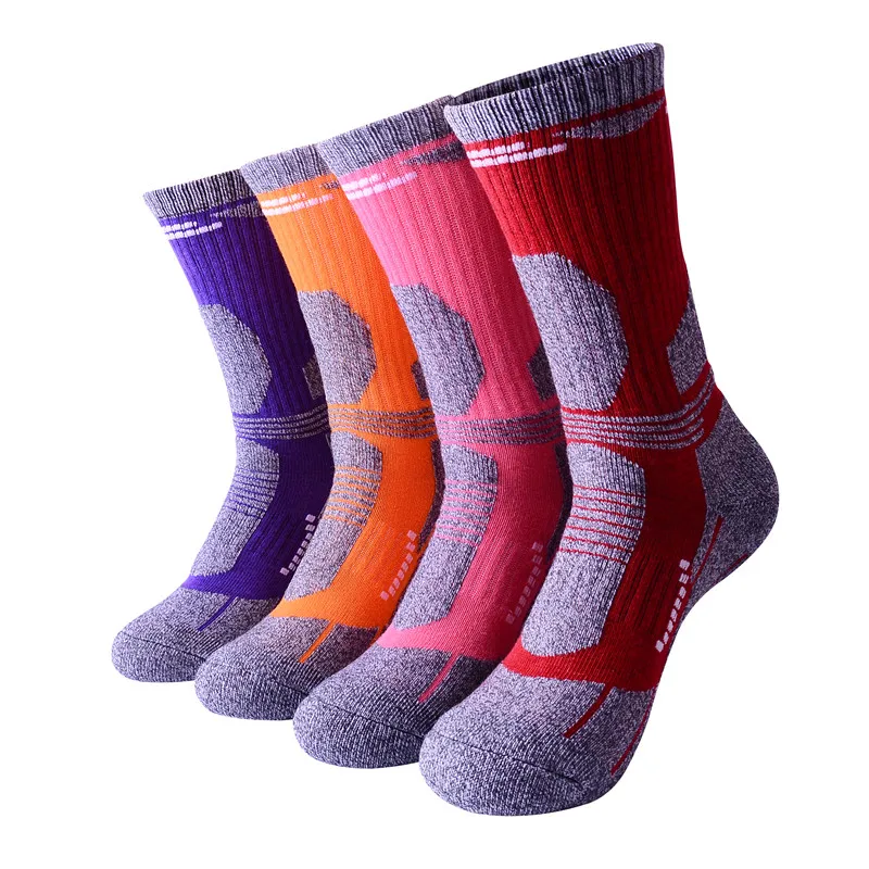 Winter Men Women Cotton Thermal Knee-High Warm Hiking Socks Thicker Sports Skiing Trekking Thermosocks