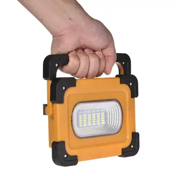 

50W/100W Portable LED Work Light 4 Lighting Modes Waterproof Solar Flood Light Rechargeable Spotlight for Outdoor Work Camping