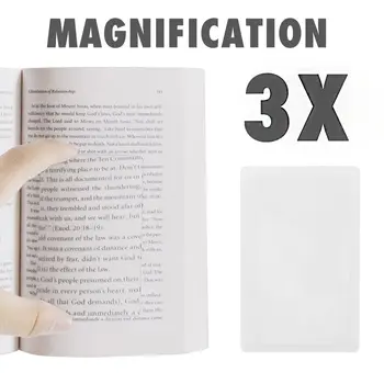 

Portable Pockets 3x Magnifier Credit Card Size Magnification Tool Transparent Magnifying Glasses Magnifying Lens For Reading
