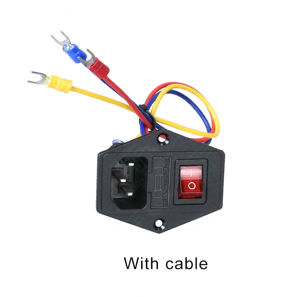 KSTE U-Stecker 15A 220V/110V Mit Sicherung – Netzschalter-Modul Für 3D-Drucker & Heimwerkerprojekte