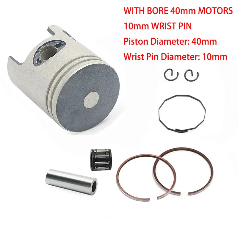 50cc 10mm Wrist Pin Engine Piston Rings 40mm Bearing For Jog Minarelli Yamaha 2-Stroke Scooter 50CC 2 Stroke ATV Moped Motor | Автомобили