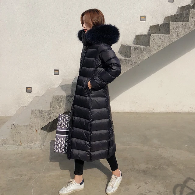 Parka with large fur hood Clearance