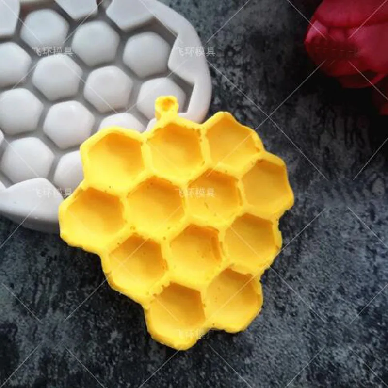 3D DIY пчелиное гнездо соты помадка формы кухонное мыло в виде пчелиных сот Форма