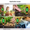 Yieryi Digital 4 In 1 Soil PH Meter Moisture Monitor Temperature Sunlight Tester for Gardening Plants Farming with Blacklight 6