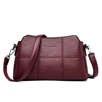

New Fashion Patchwork Soft Sheepskin Leather Bags Women Shoulder CrossBody Bags Genuine Leather Handbags Bolsas Feminina