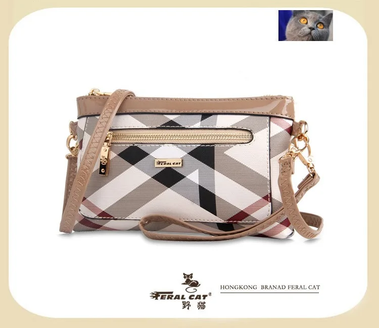 FERAL CAT 2020 New Simple Ladies Design High Quality Genuine Bags Clutch Wallet Fashion Dollar Price Long Purse Card Hol37