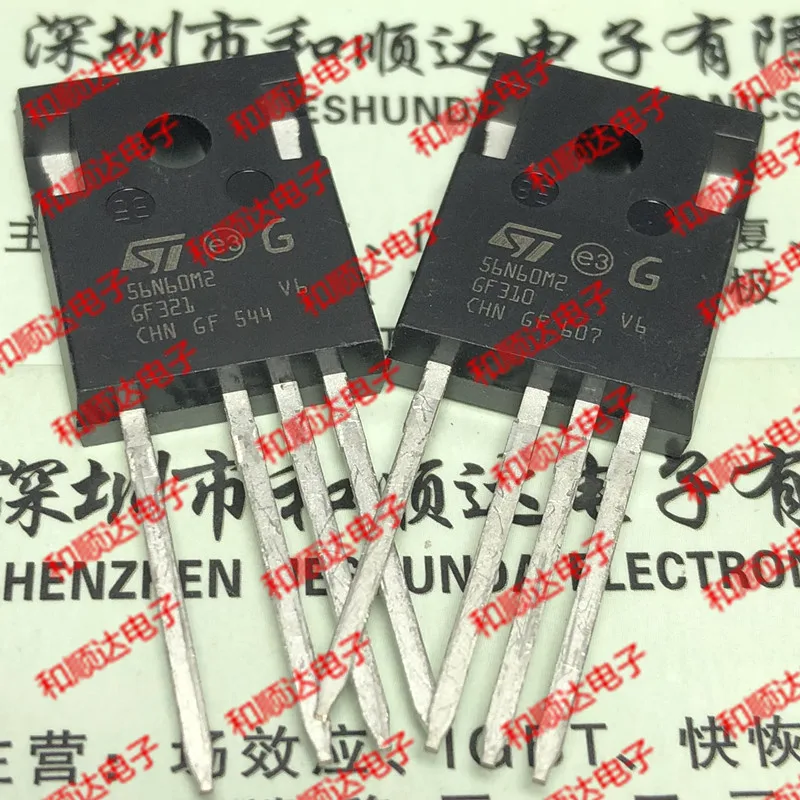 5 шт./лот 56N60M2 STW56N60M2-4 TO-247