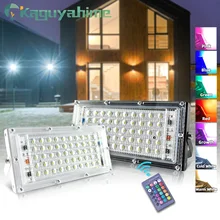 Kaguyahime Светодиодный прожектор светильник 50 Вт Светодиодный прожектор светильник 220V 240V отражатель светильник ing IP65 Водонепроницаемый уличного фонаря квадратная садовая точечный светильник