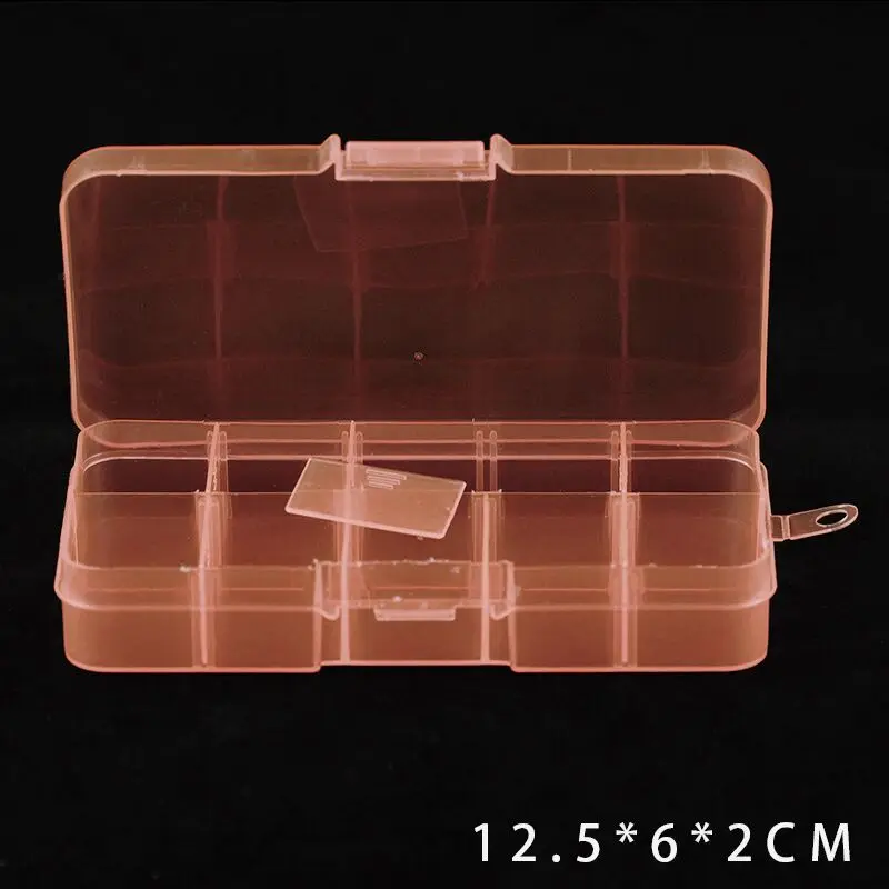 WLYeeS Регулируемый 10 отсек для слотов пластиковая коробка для хранения ювелирных изделий ewelry серьги держатель для бусин Чехол Дисплей Органайзер контейнер