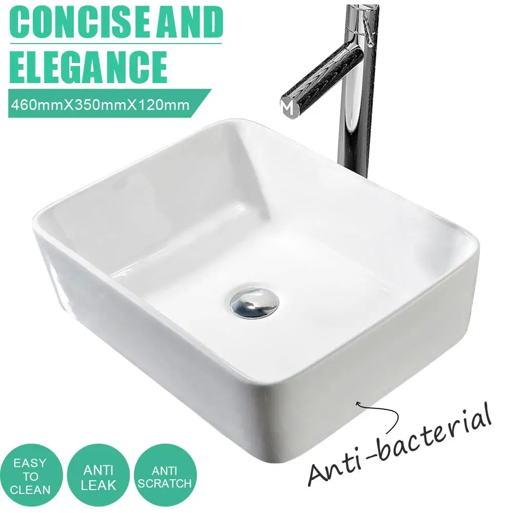

Rectangular bathroom sink wash hand basin washbasin toilet sink bowl square