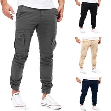 Мужские штаны повседневный мужской комбинезон с несколькими карманами мужские хлопковые брюки армейские Беговые брюки в повседневном стиле брюки