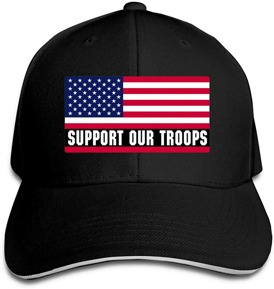 Поддержка наших солдат американский флаг унисекс бейсбольная Кепка Классическая Регулируемая на липучке