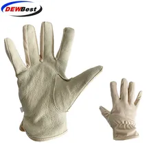DEWBest брендовые кожаные рабочие перчатки безопасность вождения дышащая защита Садоводство кожаная Рабочая перчатка