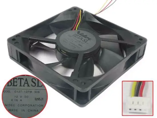 

Вентилятор охлаждения сервера Nidec D12T-12PM 30B DC 12V 0.16A 120x120x25 мм