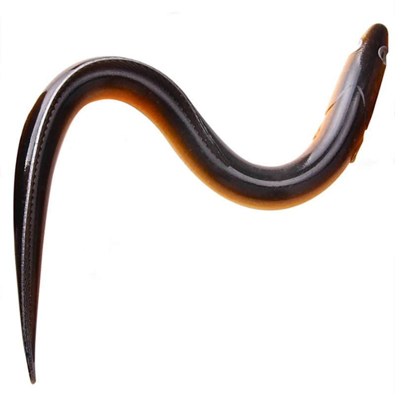 56/59g 장어 인조 미끼 낚시 미끼, 전기 장어 인공 메기 부드러운 낚시 미끼, 큰 미끼 29.5cm 깊은 바다 낚시 배스 미끼
