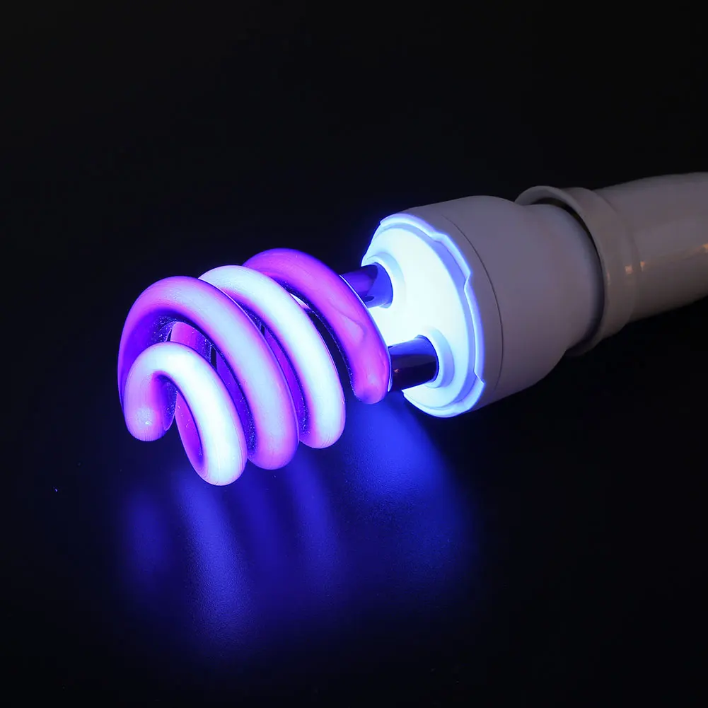 E27 15W UV ультрафиолетовые люминесцентные лампы с низким энергопотреблением