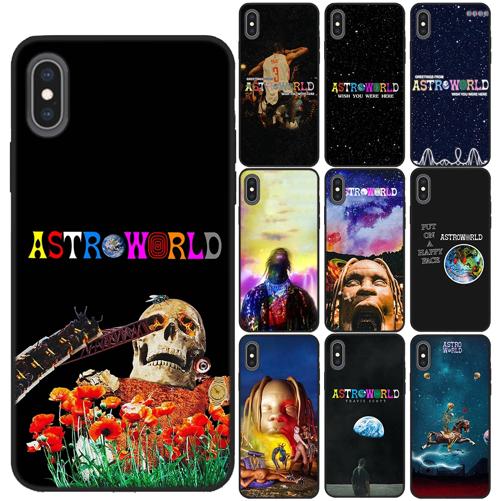Чехлы для телефонов Travis Scott Astroworld Sicko Mode iPhone X 6 7 8 Plus 5 5S 6S SE мягкий силиконовый