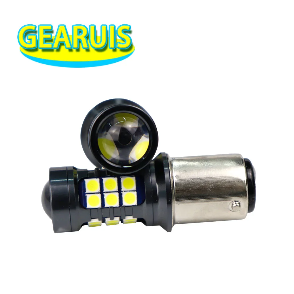 2 шт. Автомобильные светодиодные лампы 1156 ba15s 1157 bay15d 7440 7443 27 smd 3030|Сигнальная лампа|