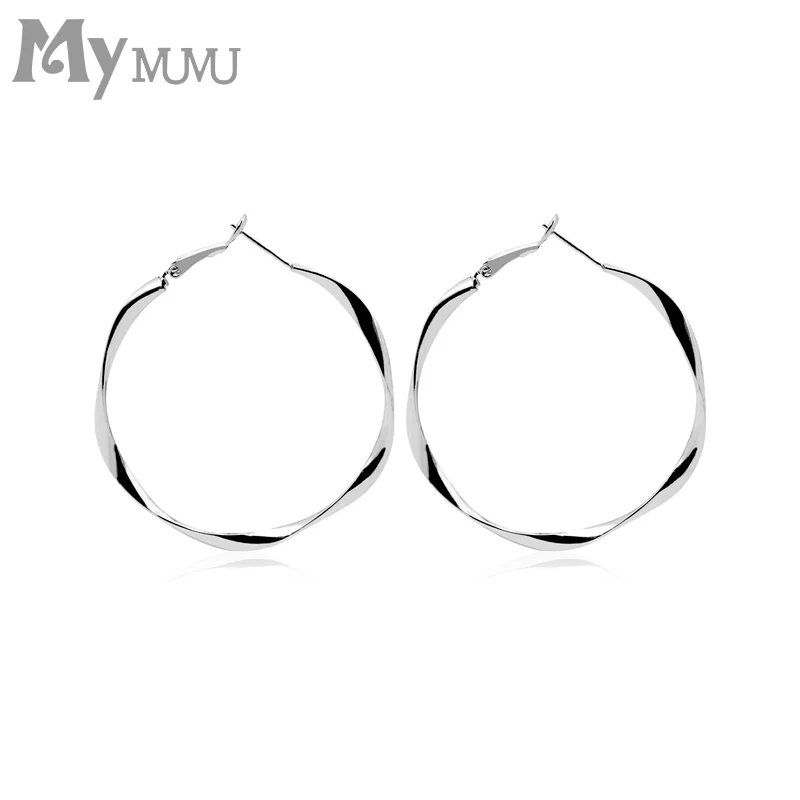 Trendy Large Earrings Circle Loop for Women 2020 fashion | Украшения и аксессуары