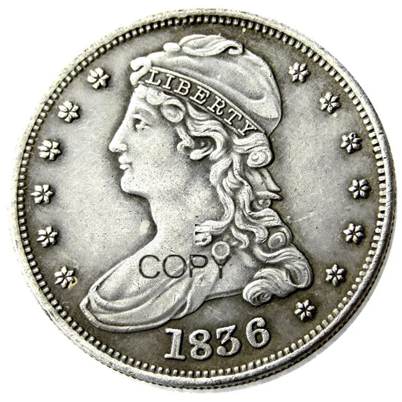 

US 1836 1837 Capped Bust Half Dollar Silver Plated Copy Coins