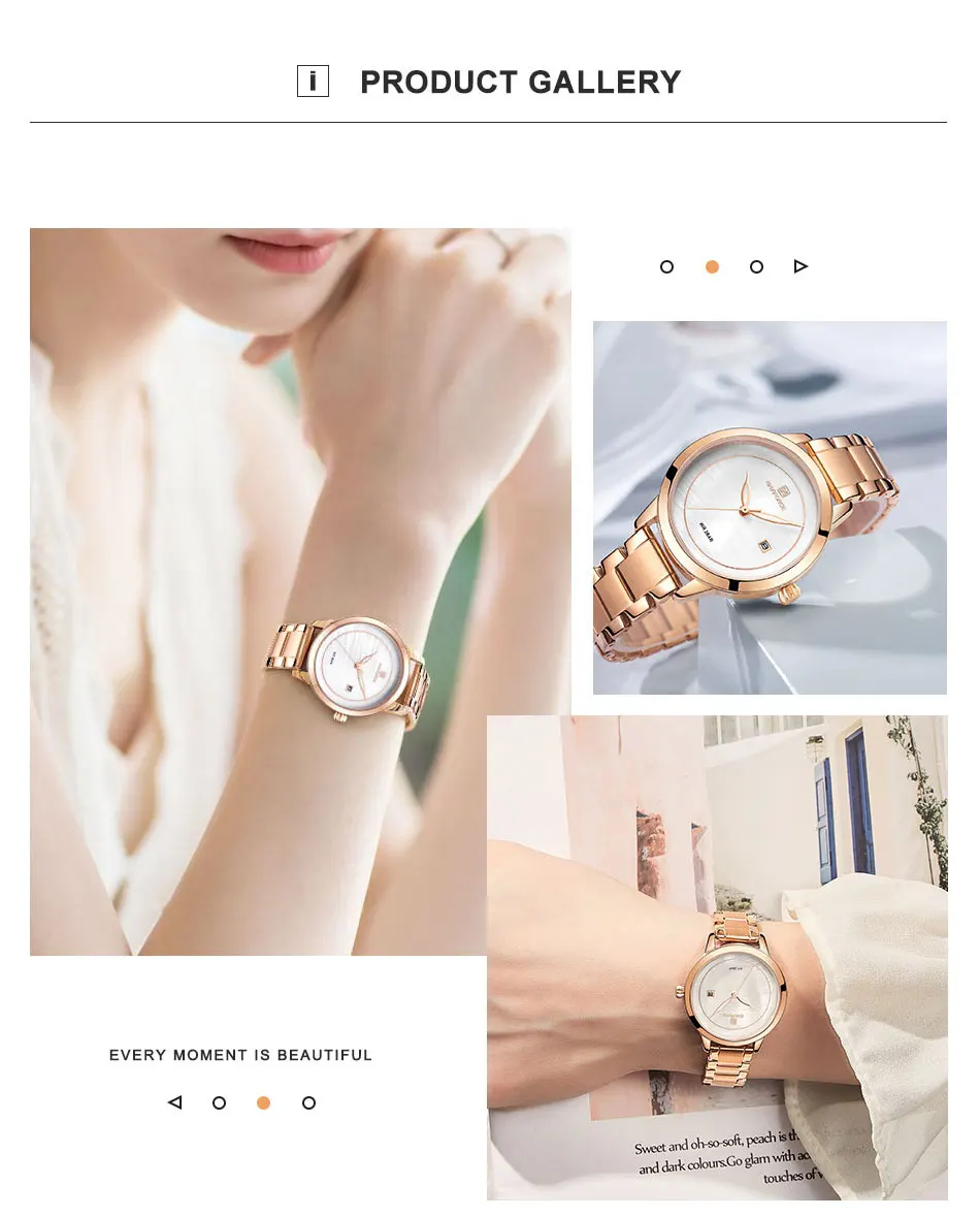 NAVIFORCE Роскошные брендовые кварцевые часы женские модные водонепроницаемые наручные часы с датой, Женские Подарочные часы Relogio Feminino