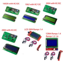 Экран 3D-принтера lcd 1602A 2004 12864 Ramps1.4 IIC/I2C последовательный интерфейс адаптер модуль экран HD44780 символ для arduino