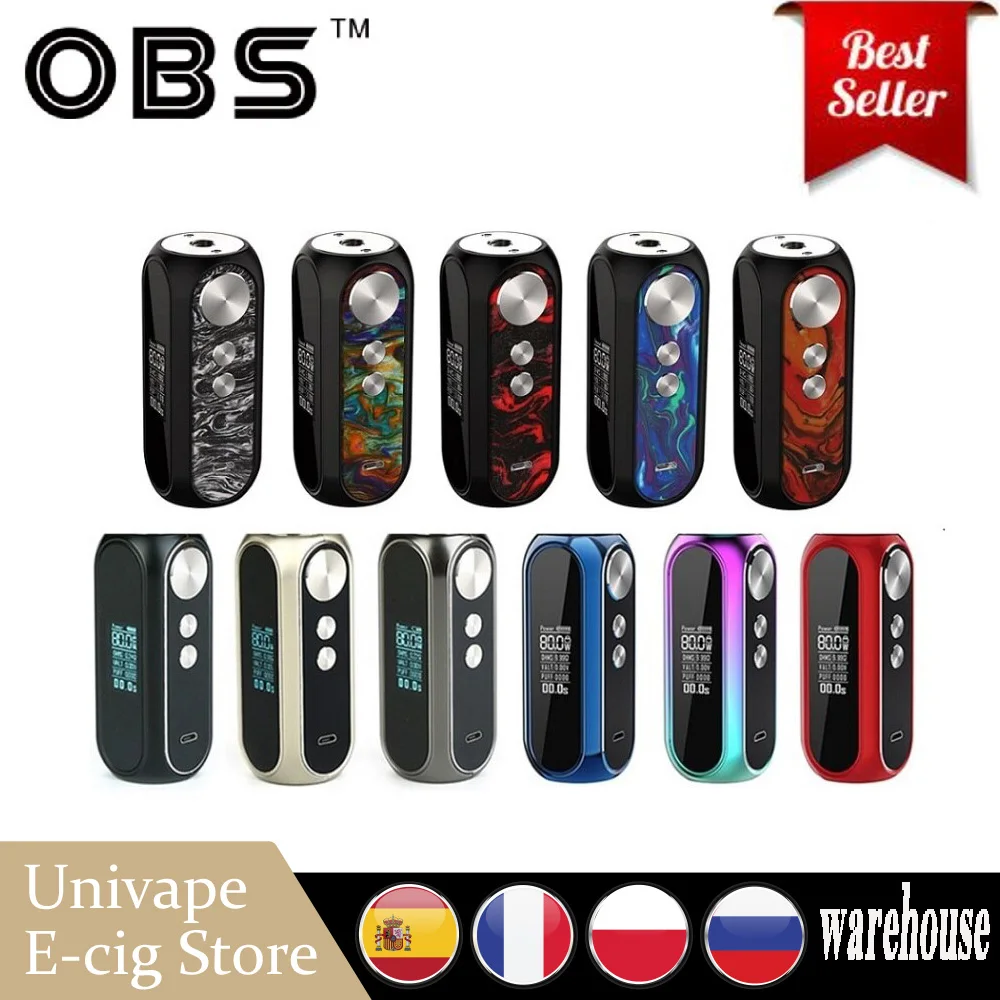 Оригинал OBS Cube VW Box MOD w/ 3000mAh батарея макс. 80W выход и мгновенный 0 01 s Скорость