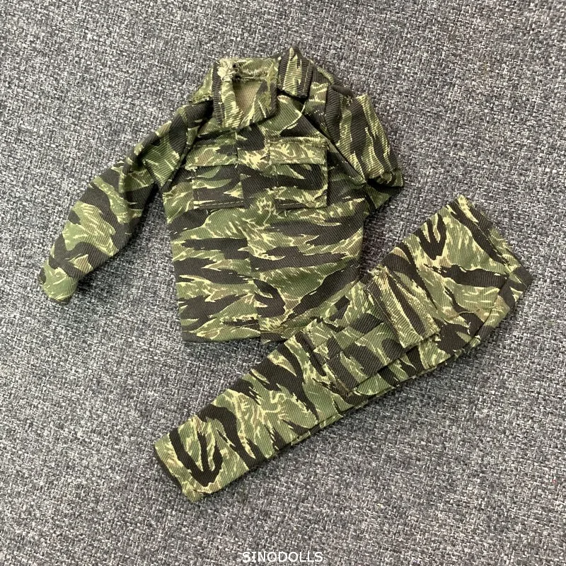 1/6 WW2 US Marine Vietnam War Camo Tiger Strip Flight Suit
