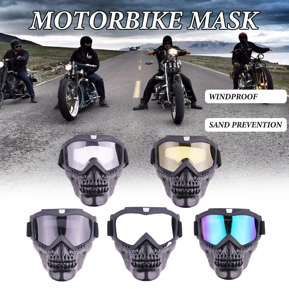 

Strong And Durable Skull Goggles Mask Motorcycle Glasses Goggles Off-Road Goggles